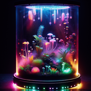 Neon Dreamscape Terrarium