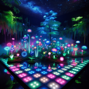 Neon Dreamscape Garden
