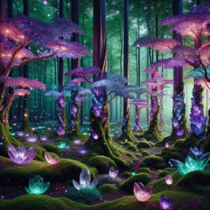 Luminous Crystal Grove