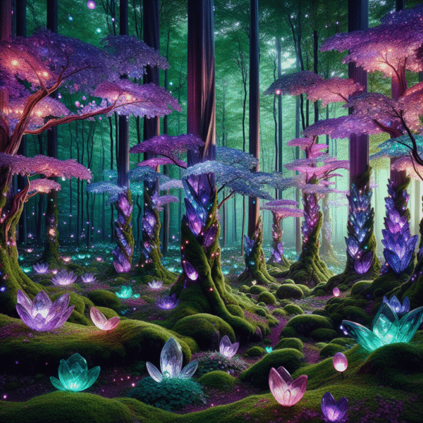 Luminous Crystal Grove