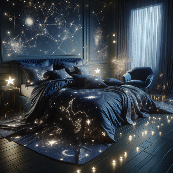 Celestial Canopy: Starry Night Bedspread