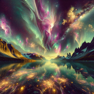 Celestial Whispers: The Aurora Cradle