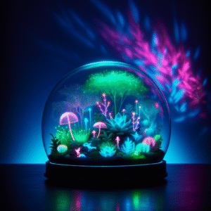 Neon Dreamscape Terrarium
