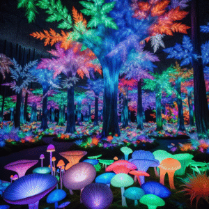 Luminous Crystal Grove