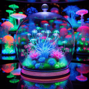 Neon Dreamscape Terrarium