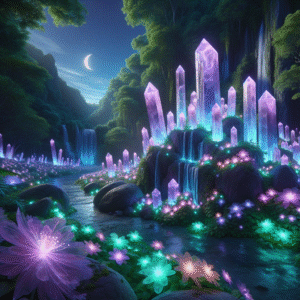 Luminous Crystal Grove