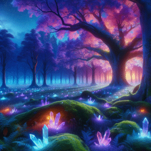 Luminous Crystal Grove
