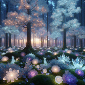 Luminous Crystal Grove