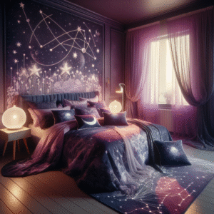 Celestial Canopy: Starry Night Bedspread