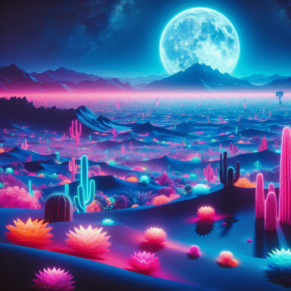 Neon Desert Mirage